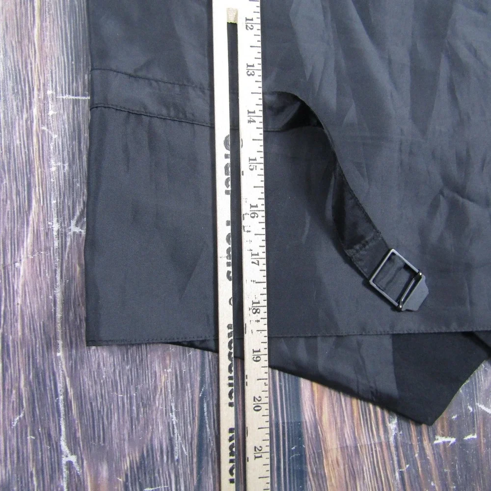 Suit‎ Vest Calvin Klein Teens 38 Black Polyester Spandex 3 Piece Stretch Formal
